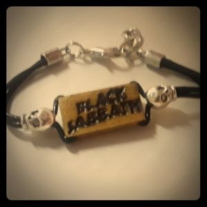 Black sabbath hand made bracelet